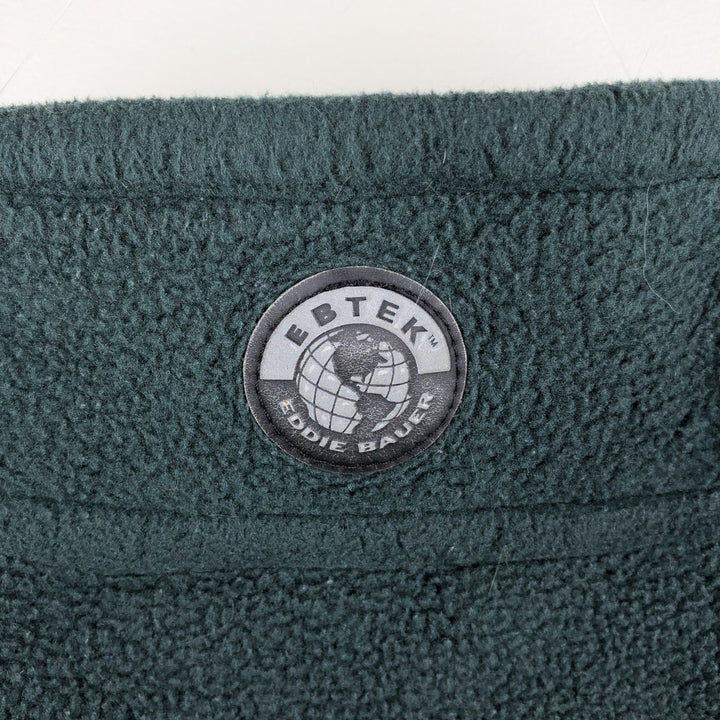 Vintage 90'S Eddie Bauer EBTEK Half-Zip Fleece Pullover, Men's XL polyester green type Vintage Second Hand