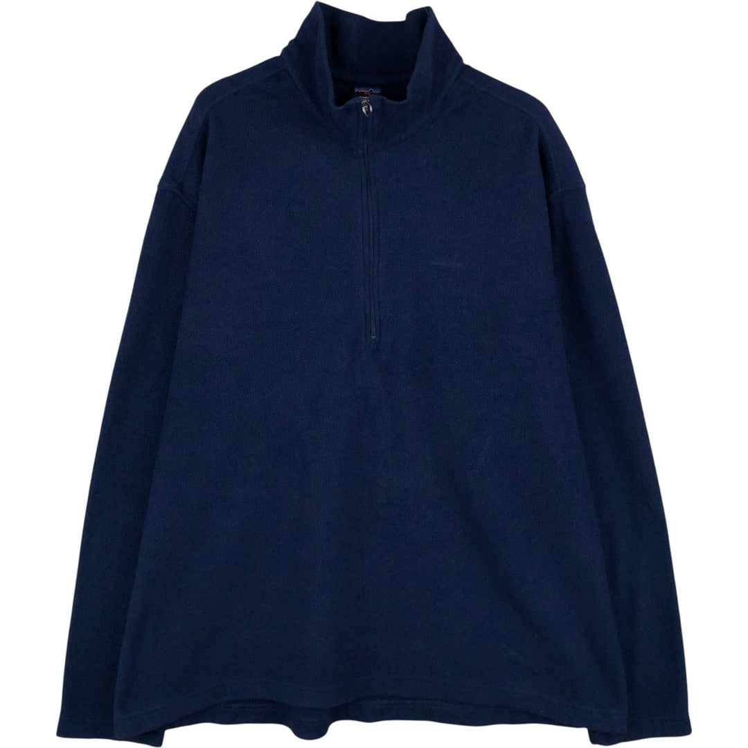 2000'S Patagonia CAPILENE 43472 Half-Zip Fleece Pullover, Men's Size XL (approx.) polyester navy blue type Vintage Second Hand