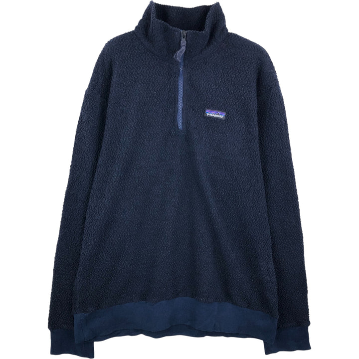 Patagonia Woolester Fleece Pullover 26940FA18 Half-Zip Fleece Pullover, Men's Size L polyester navy blue type Vintage Second Hand