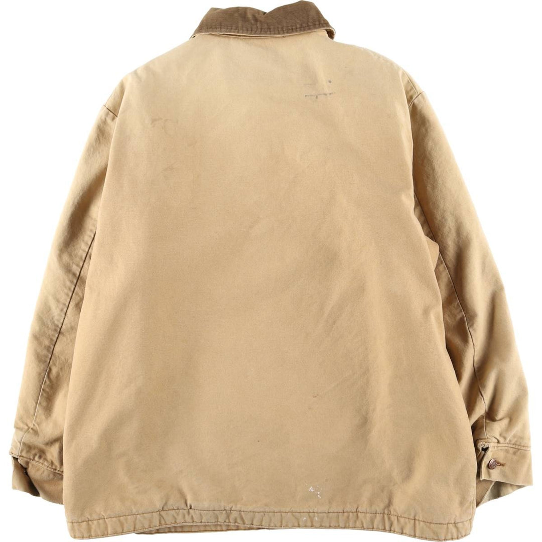 Vintage 1980'S Big Ben Michigan Chore Coat Duck Coverall, Made in USA, Men's XXL cotton beige type brown Vintage Second Hand