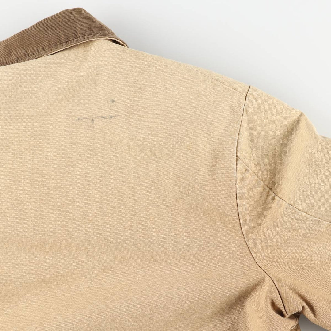 Vintage 1980'S Big Ben Michigan Chore Coat Duck Coverall, Made in USA, Men's XXL cotton beige type brown Vintage Second Hand