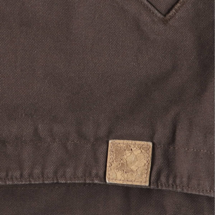 Carhartt Active Jacket, Padded Duck Full-Zip Hoodie, Men's XL, Quilted Liner cotton brown type Vintage Second Hand