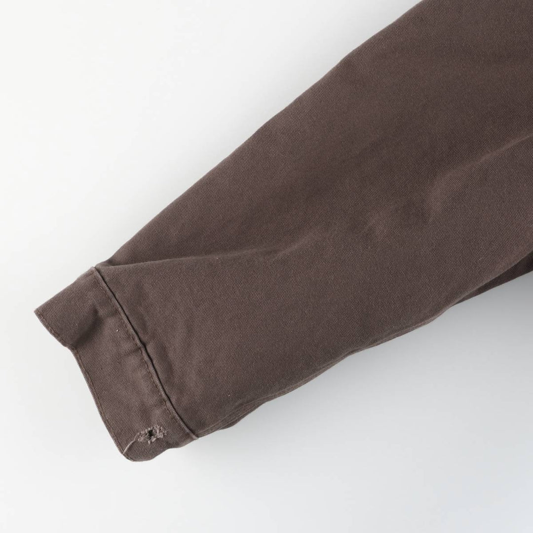 Carhartt Active Jacket, Padded Duck Full-Zip Hoodie, Men's XL, Quilted Liner cotton brown type Vintage Second Hand