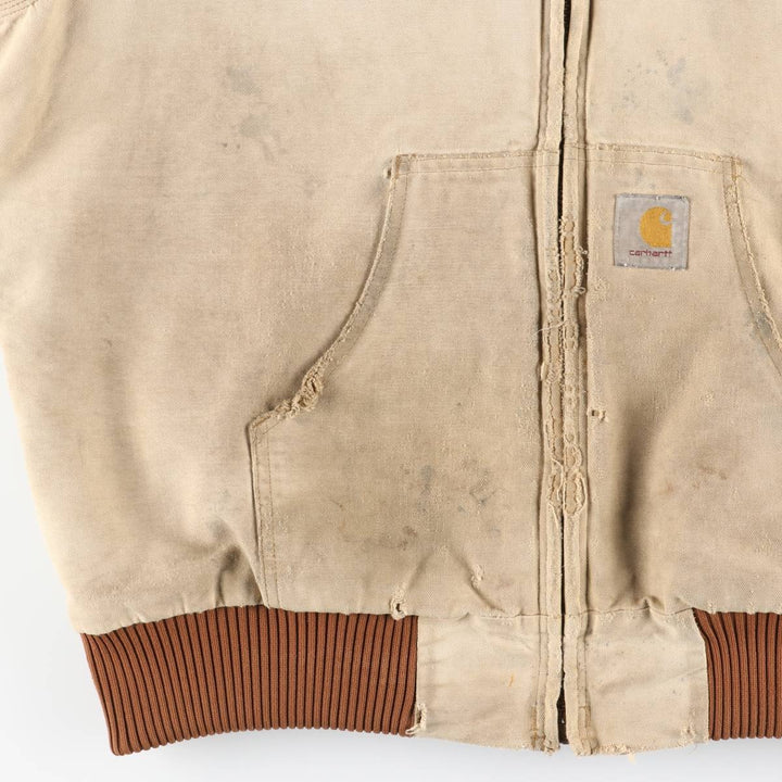 Carhartt Active Jacket, Padded Duck Full-Zip Hoodie, Men's XL unclear Beige type Vintage Second Hand