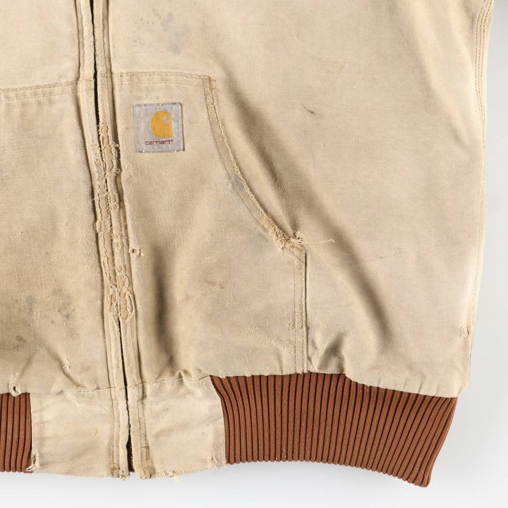 Carhartt Active Jacket, Padded Duck Full-Zip Hoodie, Men's XL unclear Beige type Vintage Second Hand