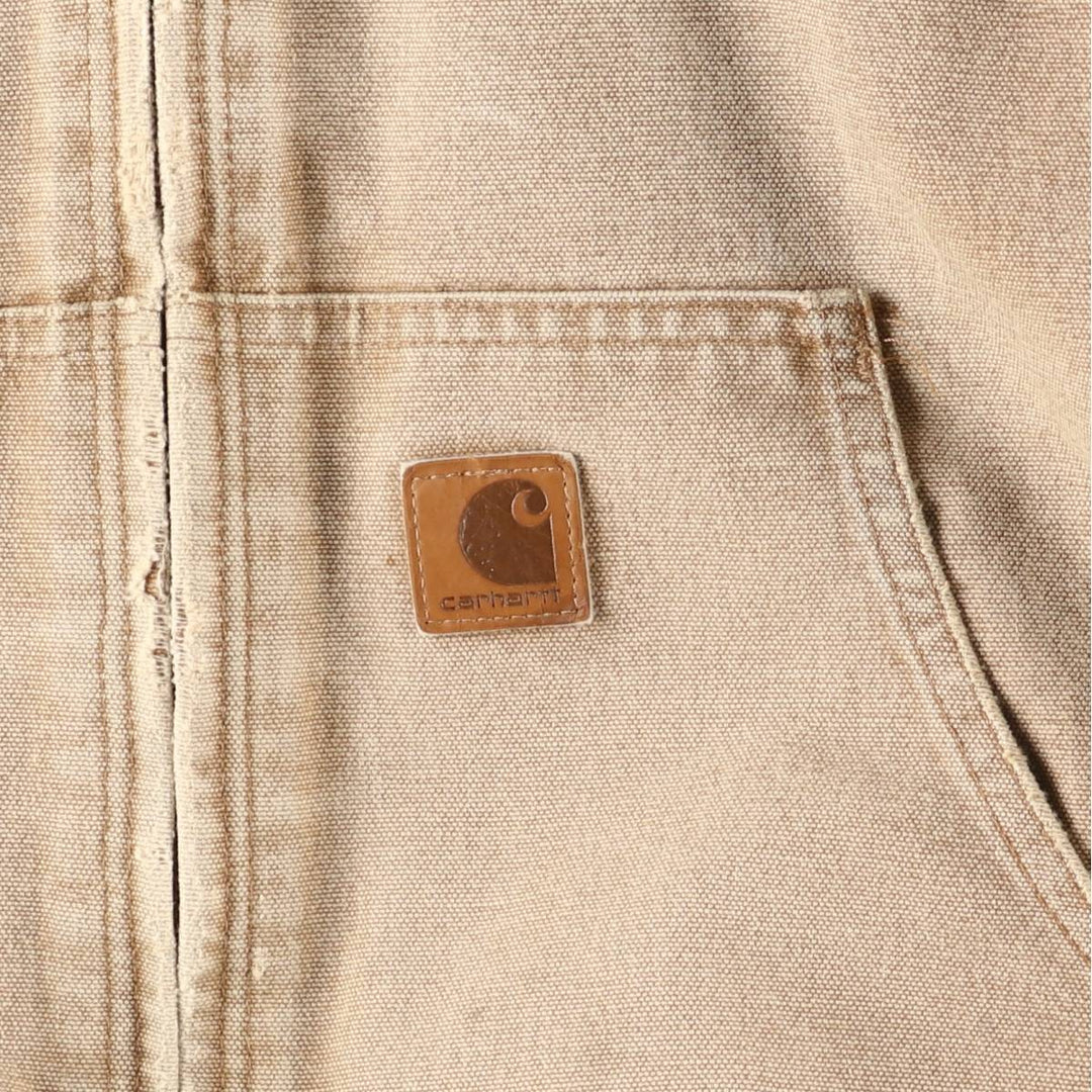 Carhartt Active Jacket, Padded Duck Full-Zip Hoodie, Men's Size L cotton brown type Vintage Second Hand