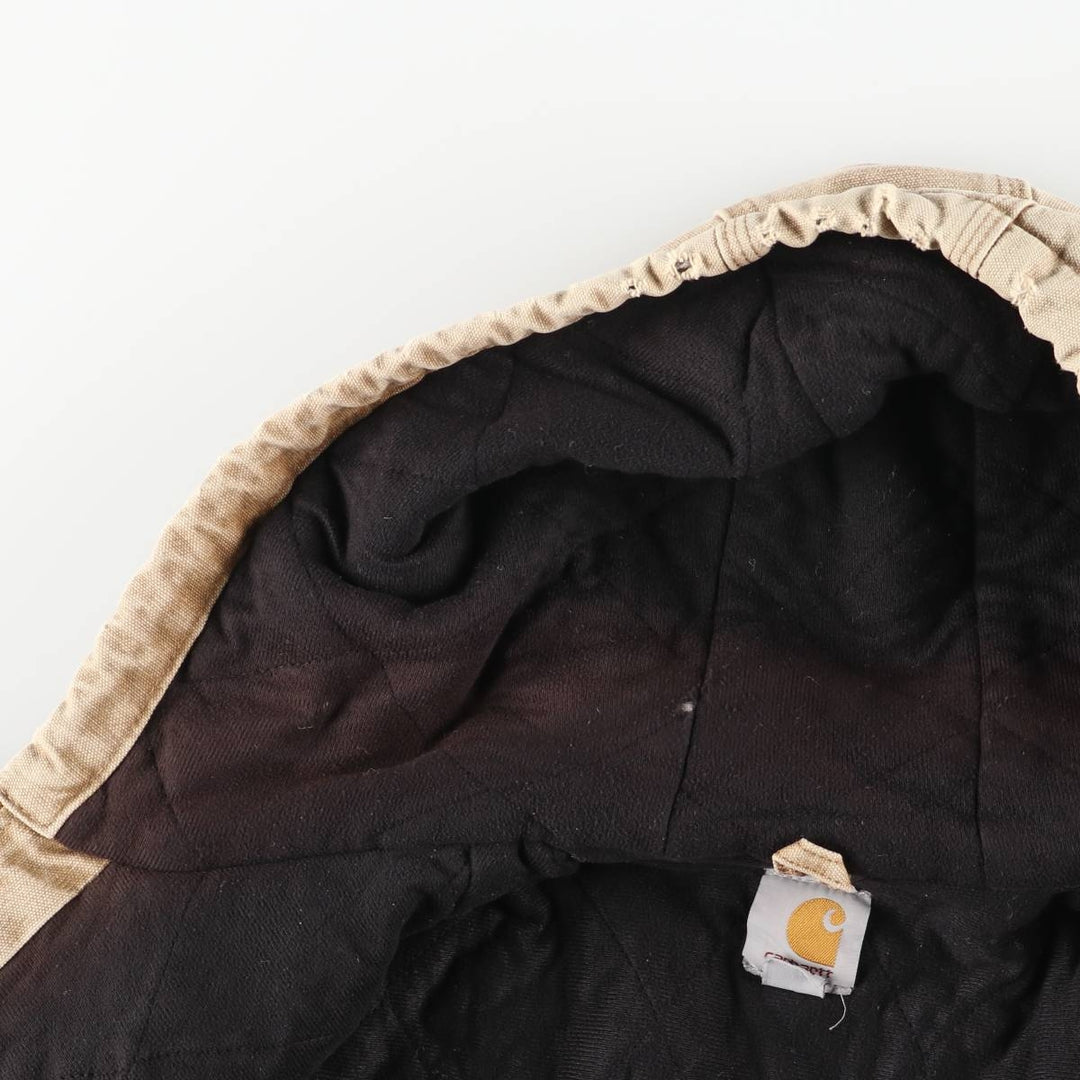 Carhartt Active Jacket, Padded Duck Full-Zip Hoodie, Men's Size L cotton brown type Vintage Second Hand