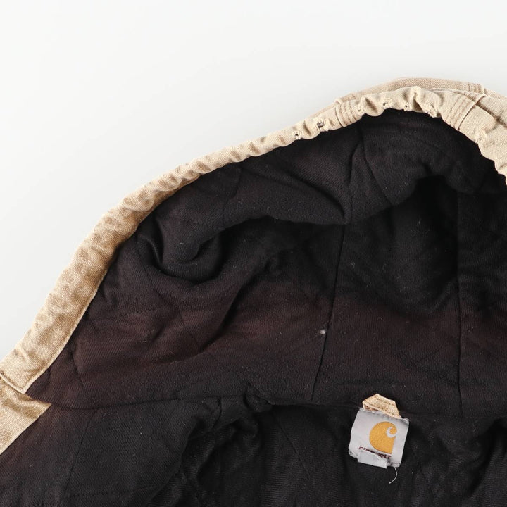 Carhartt Active Jacket, Padded Duck Full-Zip Hoodie, Men's Size L cotton brown type Vintage Second Hand