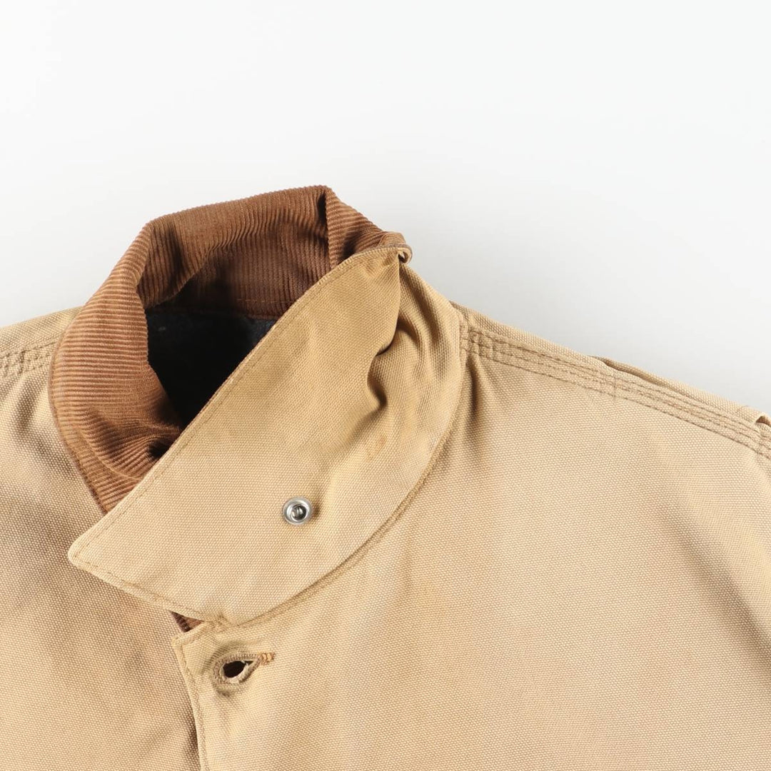 Carhartt Michigan Chore Coat Duck Coverall Men's XL Size unclear beige type brown Vintage Second Hand