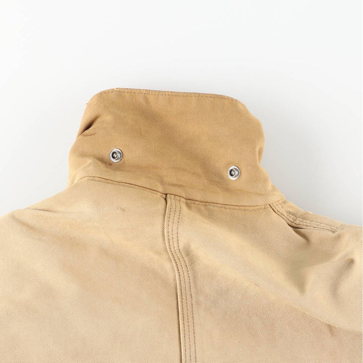 Carhartt Michigan Chore Coat Duck Coverall Men's XL Size unclear beige type brown Vintage Second Hand