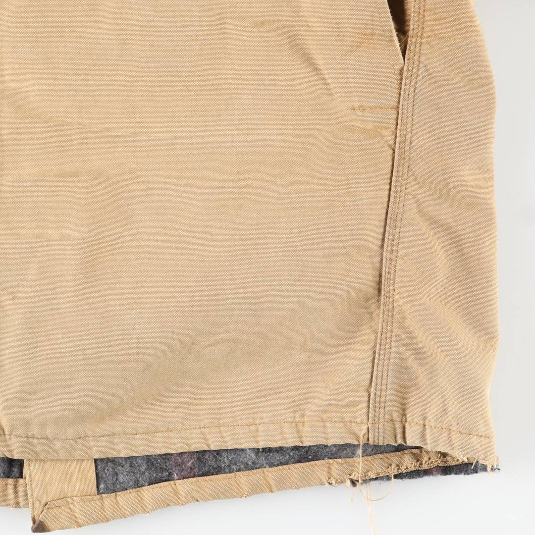 Carhartt Michigan Chore Coat Duck Coverall Men's XL Size unclear beige type brown Vintage Second Hand