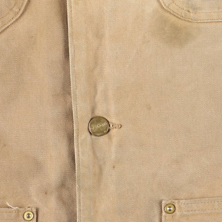 Carhartt Michigan Chore Coat, Padded Duck Coverall, Men's XL unclear beige type brown Vintage Second Hand