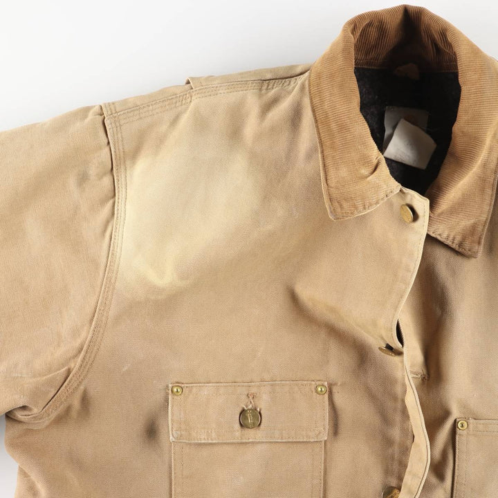 Carhartt Michigan Chore Coat, Padded Duck Coverall, Men's XL unclear beige type brown Vintage Second Hand