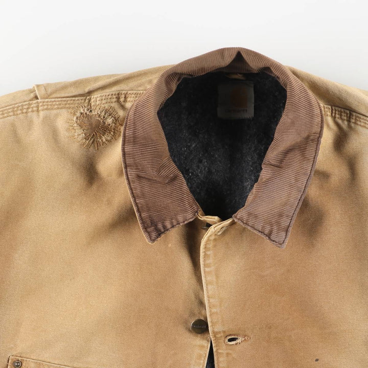 Carhartt Michigan Chore Coat, Padded Duck Coverall, Men's XL unclear beige type brown Vintage Second Hand