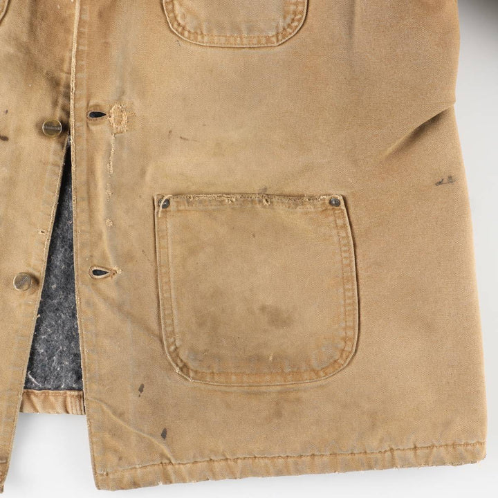 Carhartt Michigan Chore Coat, Padded Duck Coverall, Men's XL unclear beige type brown Vintage Second Hand