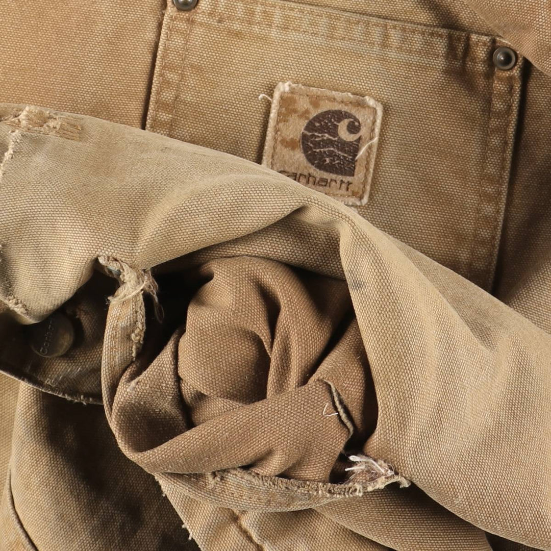 Carhartt Michigan Chore Coat, Padded Duck Coverall, Men's XL unclear beige type brown Vintage Second Hand