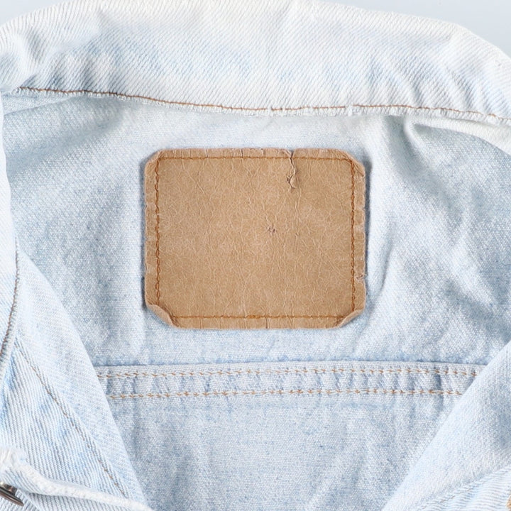 90'S Levi's denim jacket, denim jacket, made in the USA, men's XL size, vintage cotton Blue type light blue Vintage Second Hand