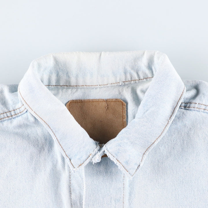 90'S Levi's denim jacket, denim jacket, made in the USA, men's XL size, vintage cotton Blue type light blue Vintage Second Hand