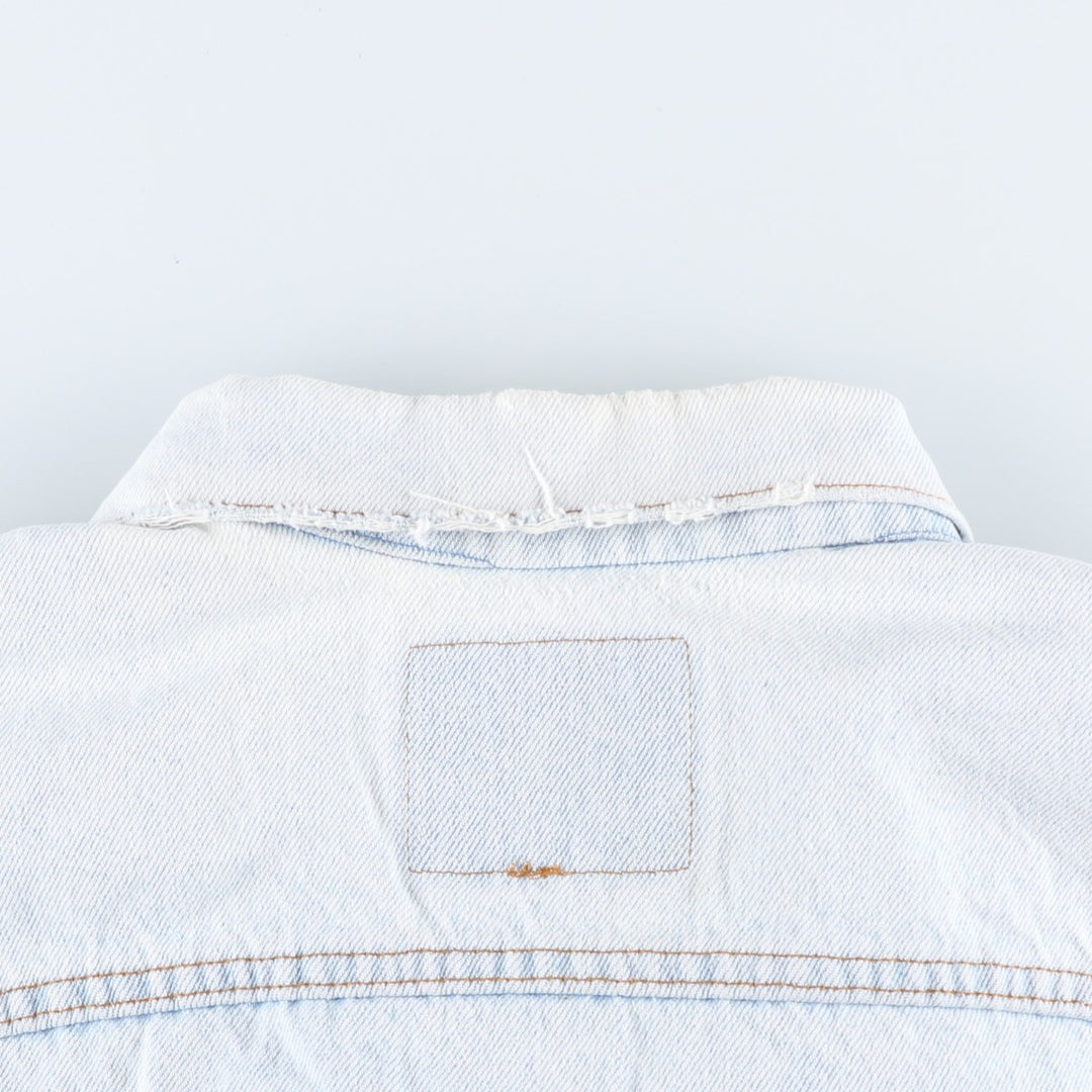 90'S Levi's denim jacket, denim jacket, made in the USA, men's XL size, vintage cotton Blue type light blue Vintage Second Hand