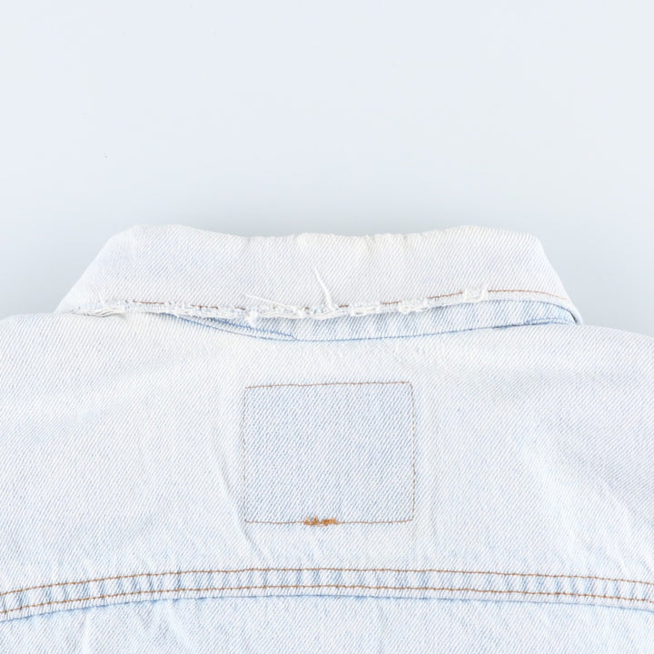 90'S Levi's denim jacket, denim jacket, made in the USA, men's XL size, vintage cotton Blue type light blue Vintage Second Hand