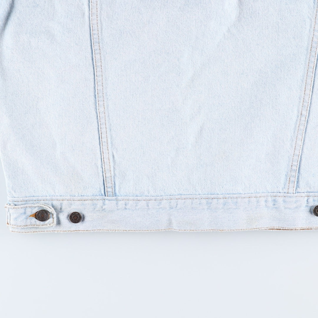 90'S Levi's denim jacket, denim jacket, made in the USA, men's XL size, vintage cotton Blue type light blue Vintage Second Hand