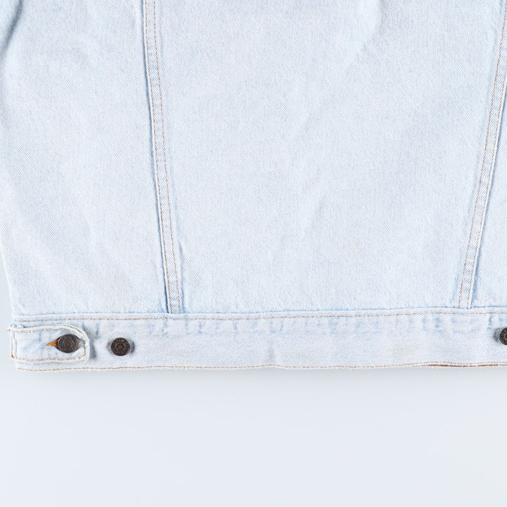 90'S Levi's denim jacket, denim jacket, made in the USA, men's XL size, vintage cotton Blue type light blue Vintage Second Hand