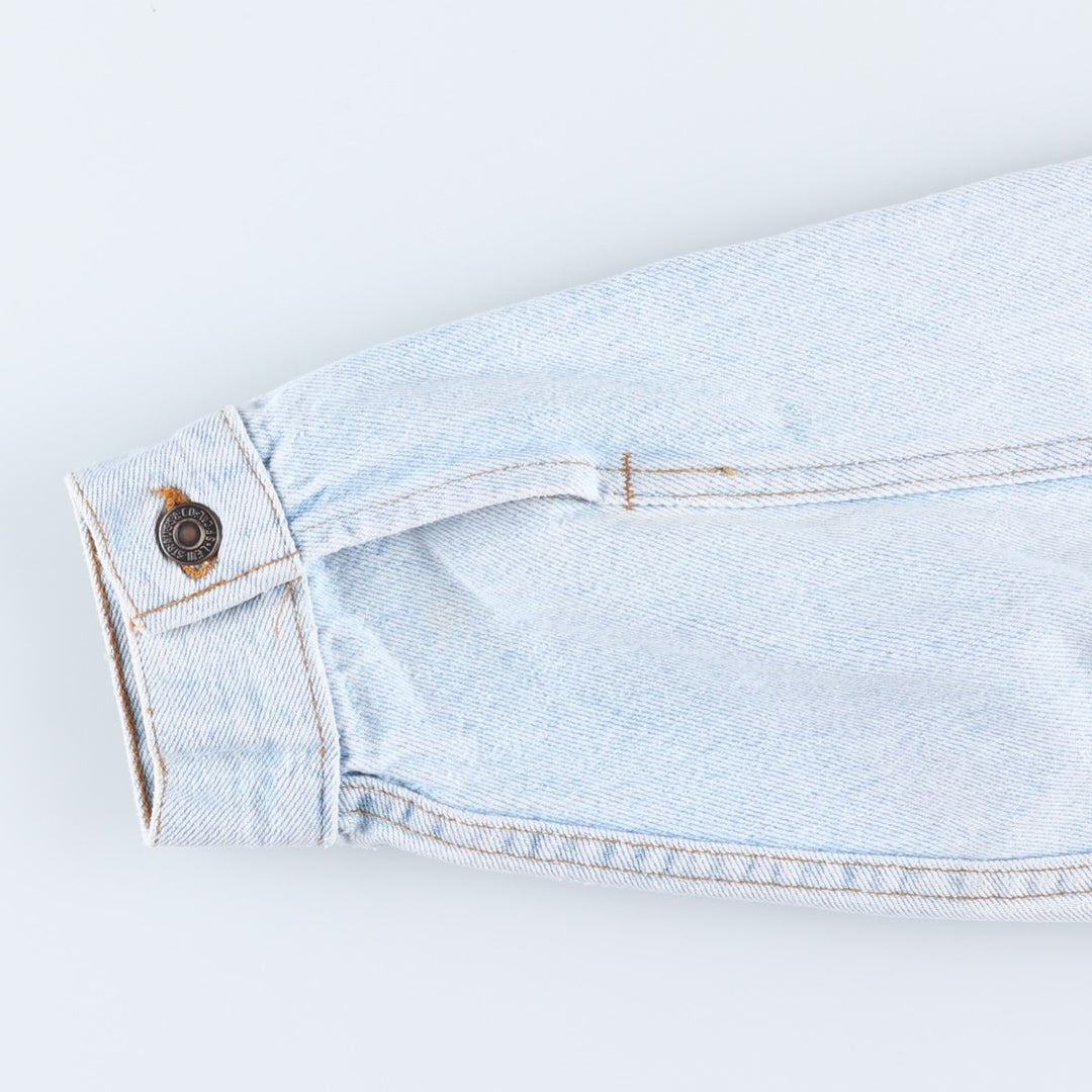 90'S Levi's denim jacket, denim jacket, made in the USA, men's XL size, vintage cotton Blue type light blue Vintage Second Hand