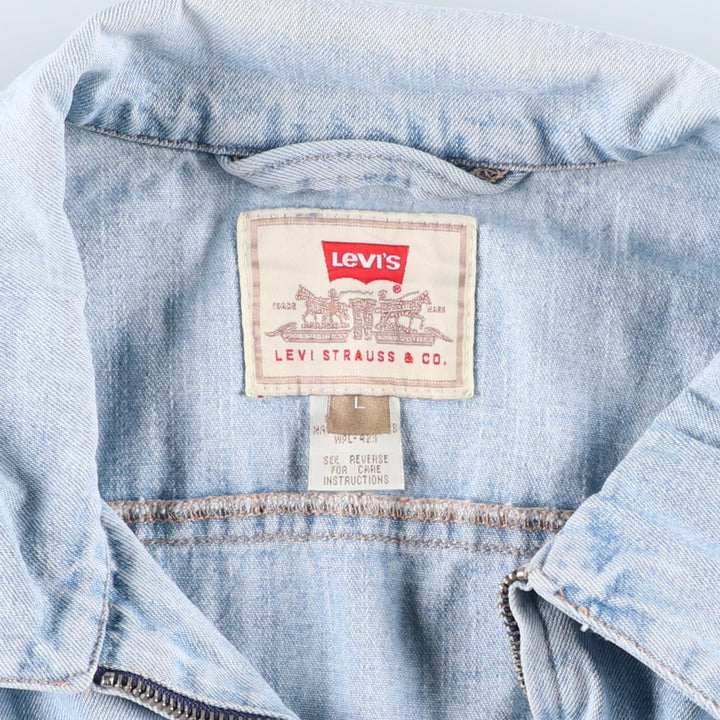 Levi's denim jacket, men's size L cotton blue type Vintage Second Hand