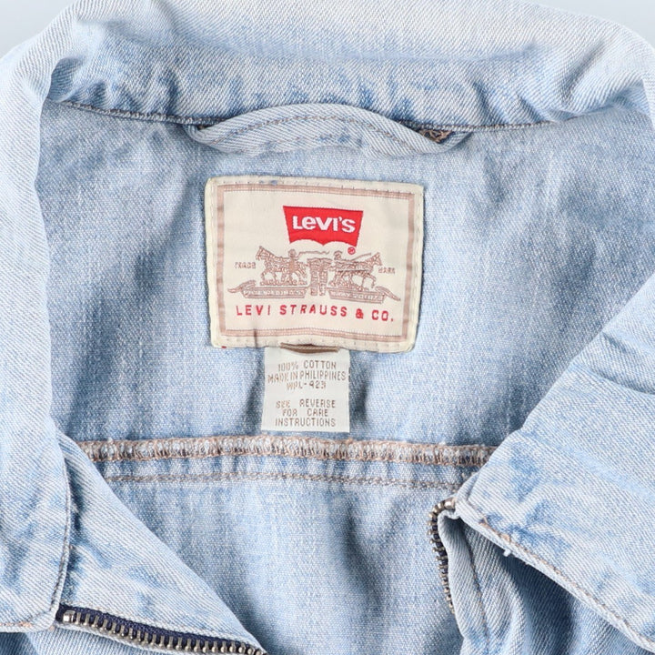 Levi's denim jacket, men's size L cotton blue type Vintage Second Hand