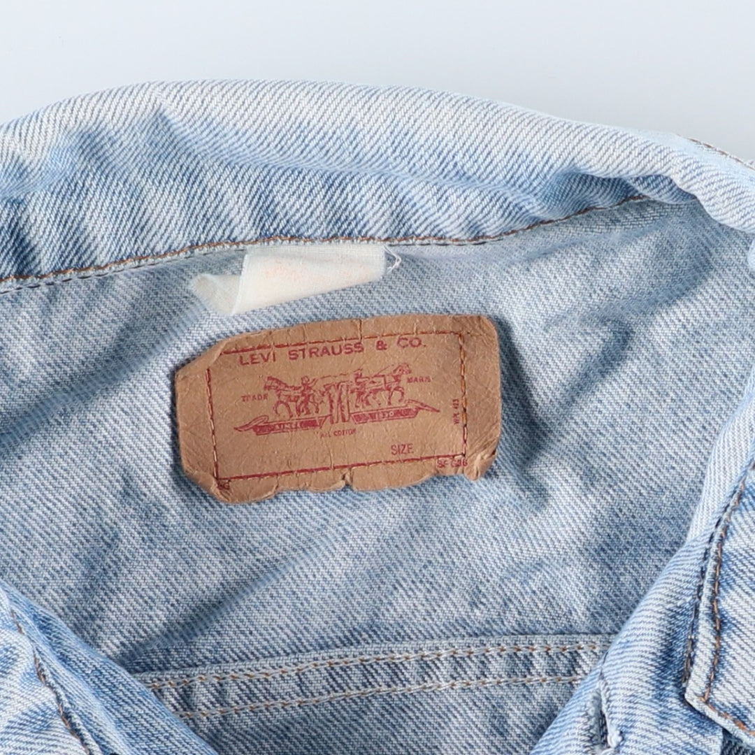 Levi's denim jacket, denim jacket, men's size L, vintage unclear blue type Vintage Second Hand
