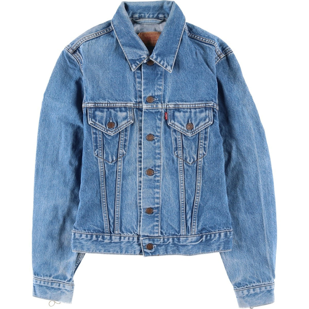 90'S Levi's 70500-0219 Euro Model Denim Jacket, Made in Italy, Men's Size Medium, Vintage cotton blue type Vintage Second Hand