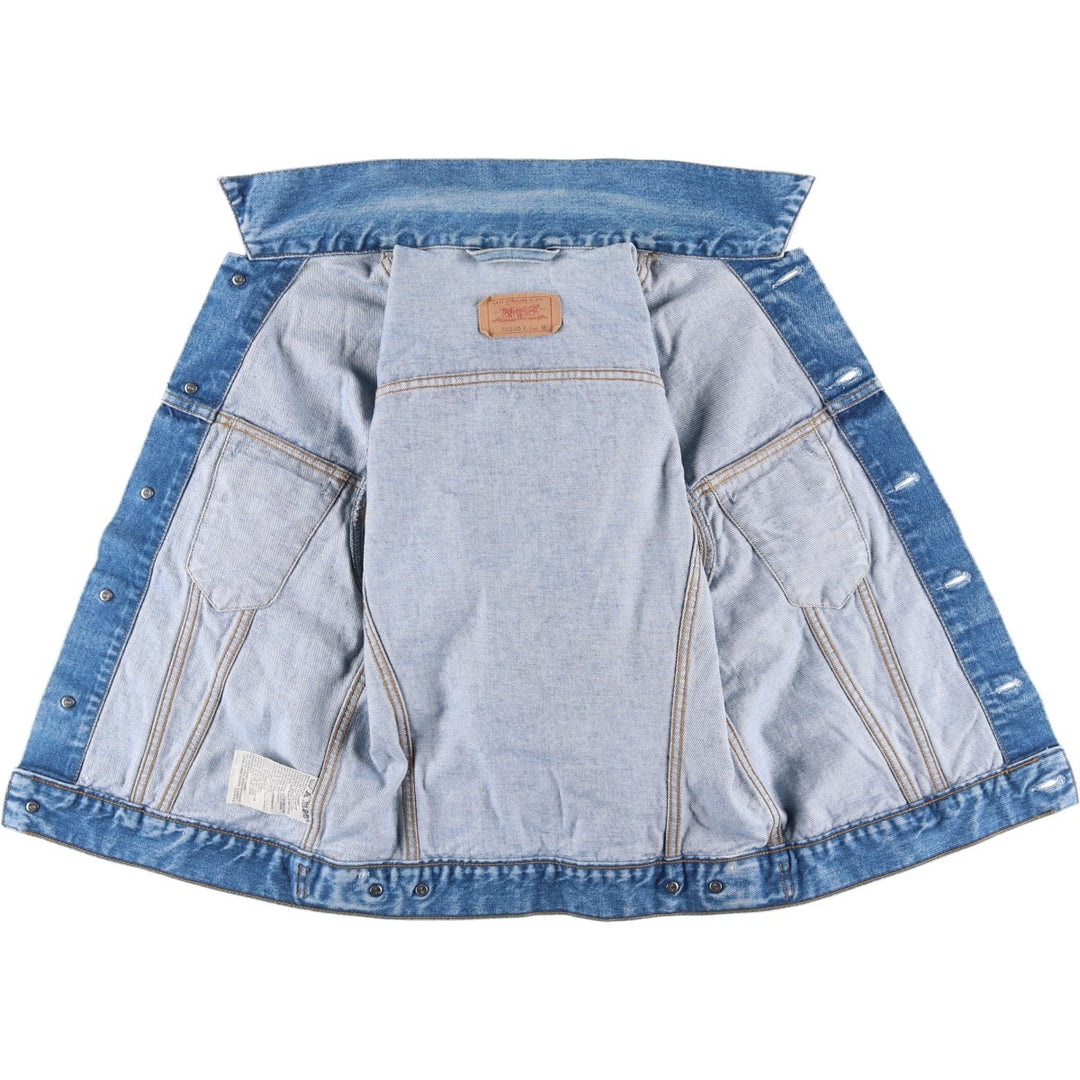 90'S Levi's 70500-0219 Euro Model Denim Jacket, Made in Italy, Men's Size Medium, Vintage cotton blue type Vintage Second Hand
