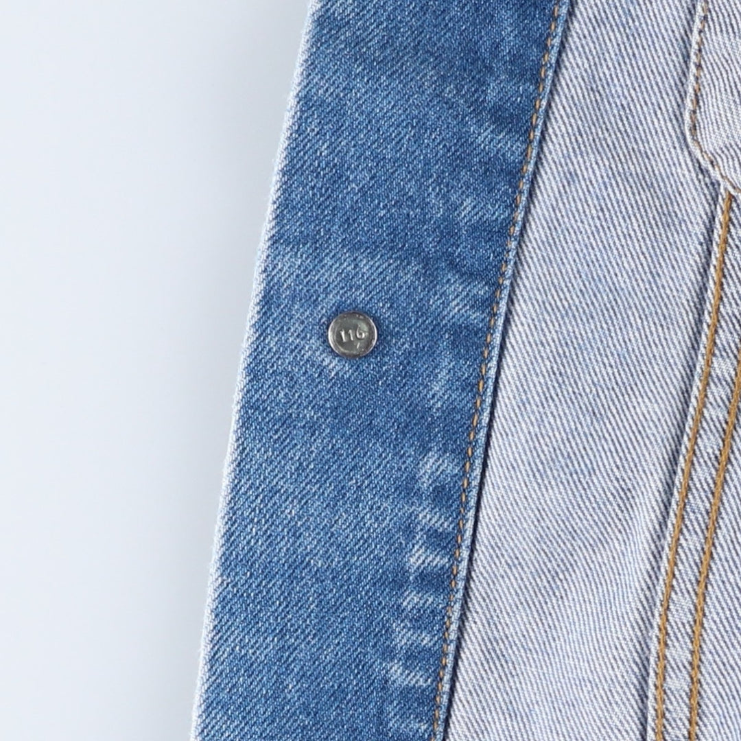 90'S Levi's 70500-0219 Euro Model Denim Jacket, Made in Italy, Men's Size Medium, Vintage cotton blue type Vintage Second Hand