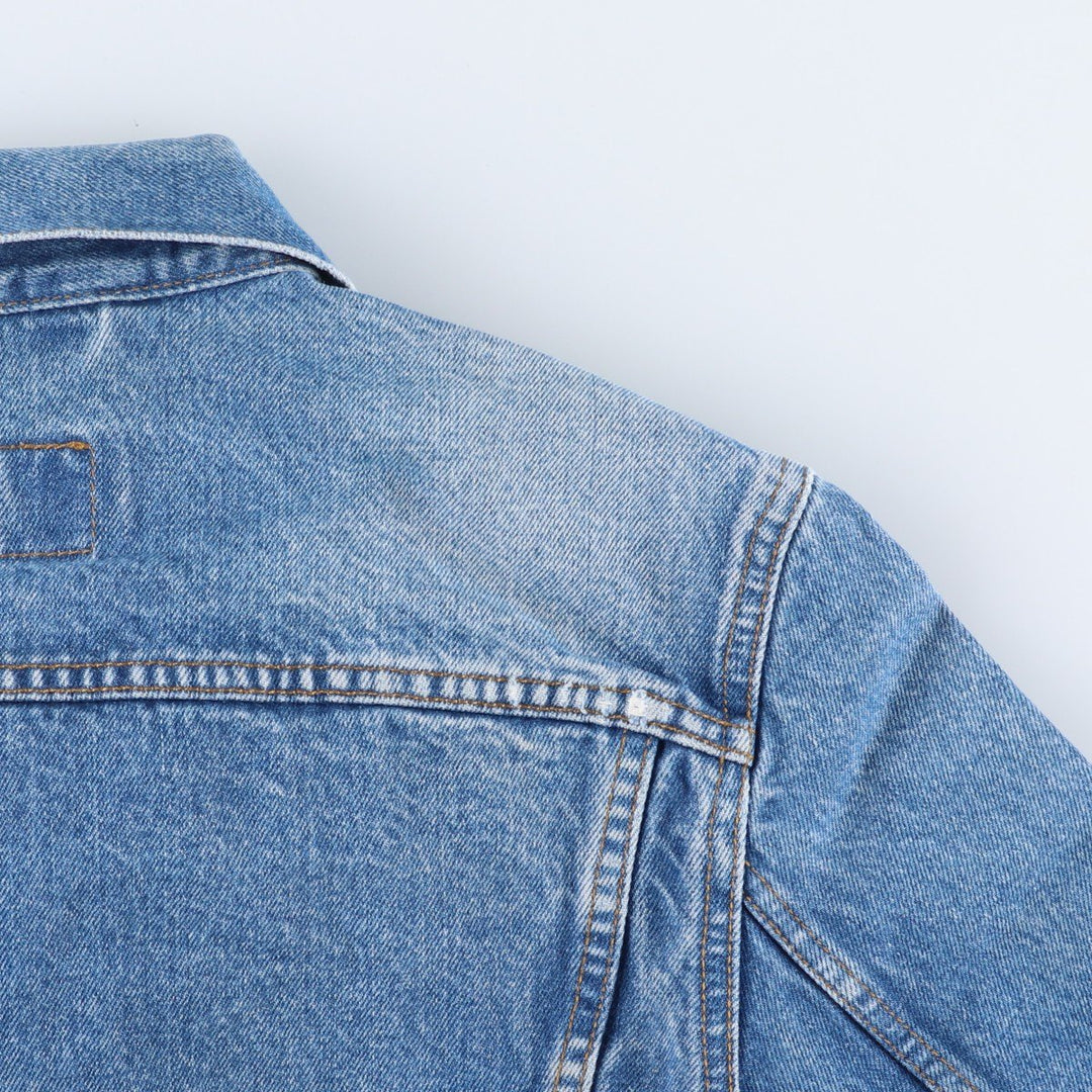 90'S Levi's 70500-0219 Euro Model Denim Jacket, Made in Italy, Men's Size Medium, Vintage cotton blue type Vintage Second Hand