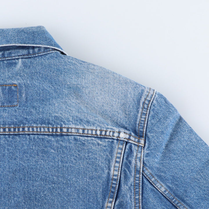 90'S Levi's 70500-0219 Euro Model Denim Jacket, Made in Italy, Men's Size Medium, Vintage cotton blue type Vintage Second Hand