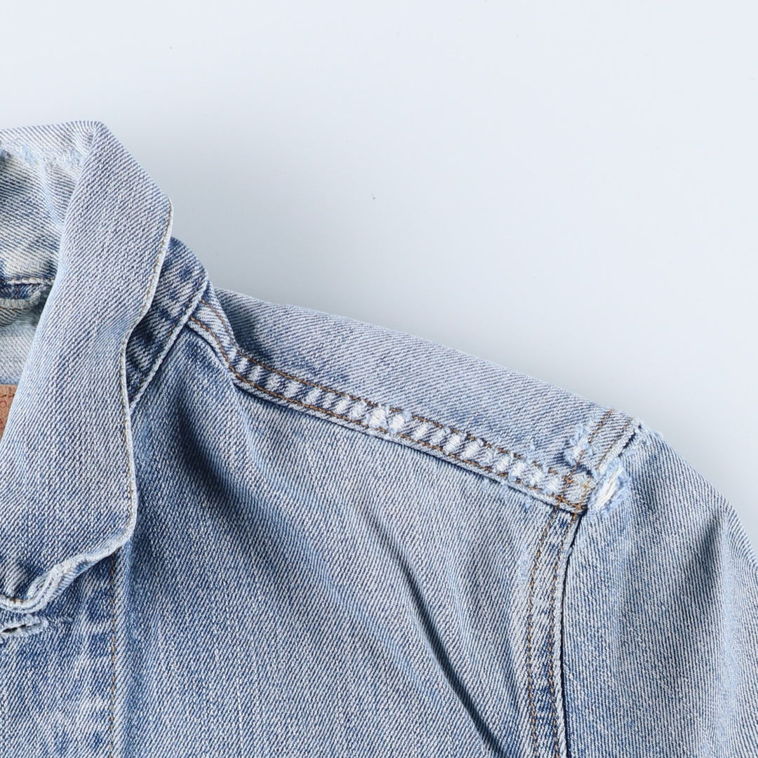 90'S Levi's 70500-0461 Euro Model Denim Jacket, Made in Italy, Men's Size Medium, Vintage cotton blue type Vintage Second Hand