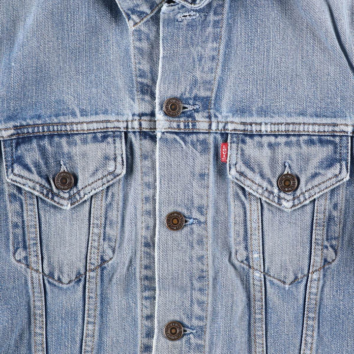90'S Levi's 70500-0461 Euro Model Denim Jacket, Made in Italy, Men's Size Medium, Vintage cotton blue type Vintage Second Hand