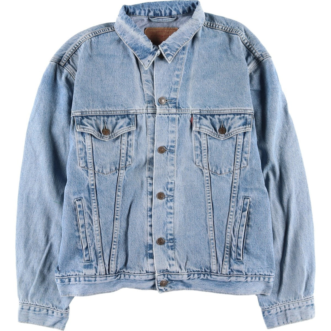 90'S Levi's 70503-0215 Denim Jacket, Men's XXL, Vintage cotton blue type Vintage Second Hand