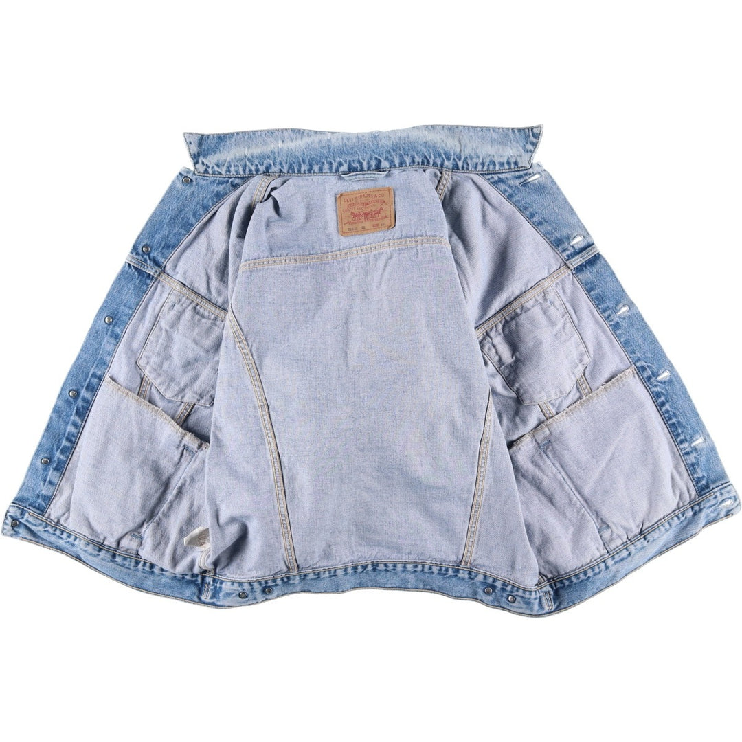 90'S Levi's 70503-0215 Denim Jacket, Men's XXL, Vintage cotton blue type Vintage Second Hand