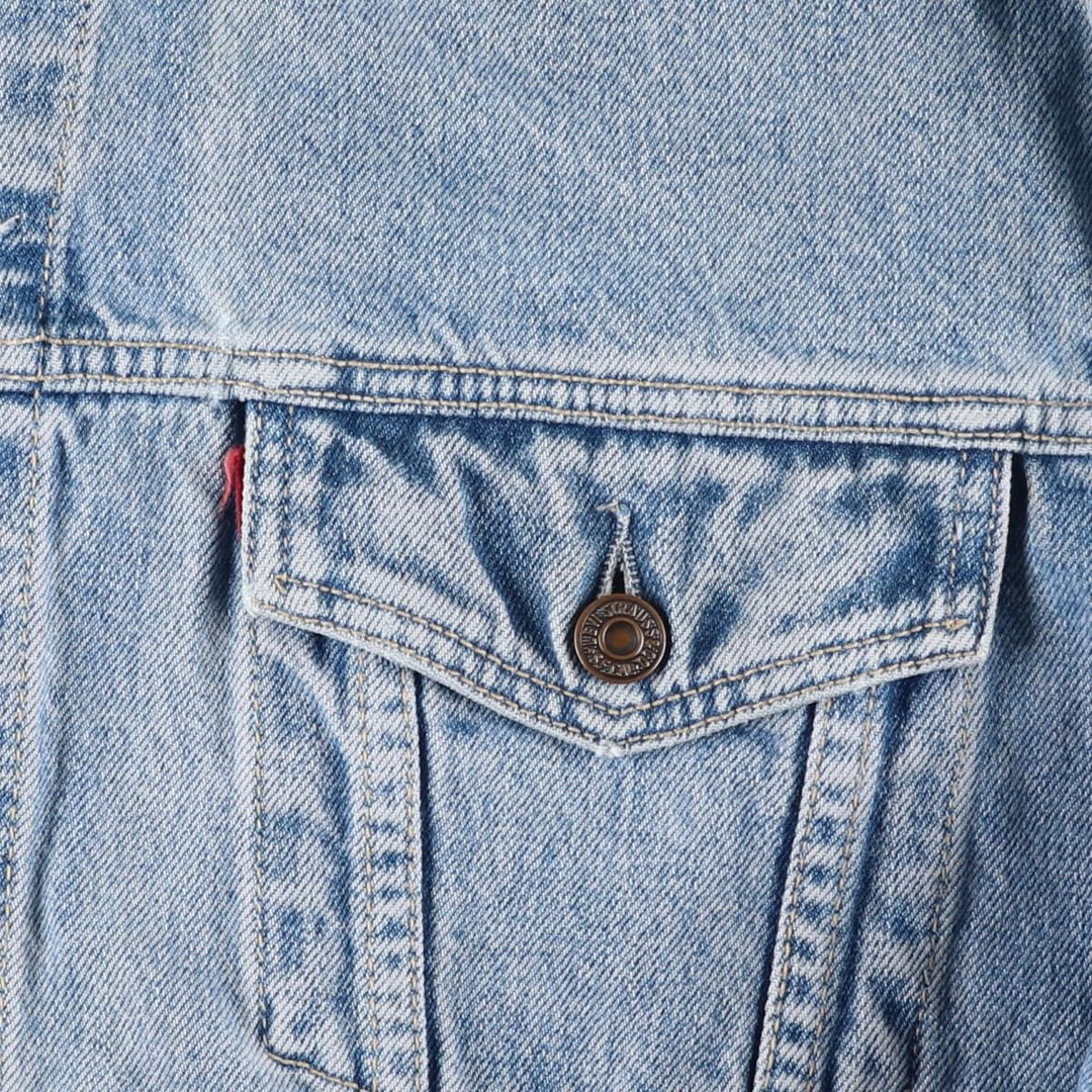 90'S Levi's 70503-0215 Denim Jacket, Men's XXL, Vintage cotton blue type Vintage Second Hand
