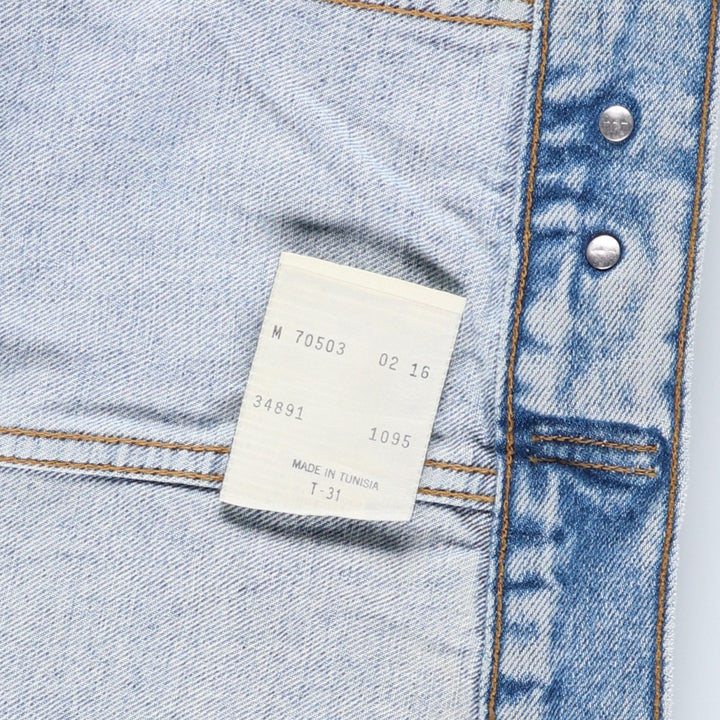 90'S Levi's 70503-0216 denim jacket, denim jacket, men's size M, vintage cotton blue type Vintage Second Hand