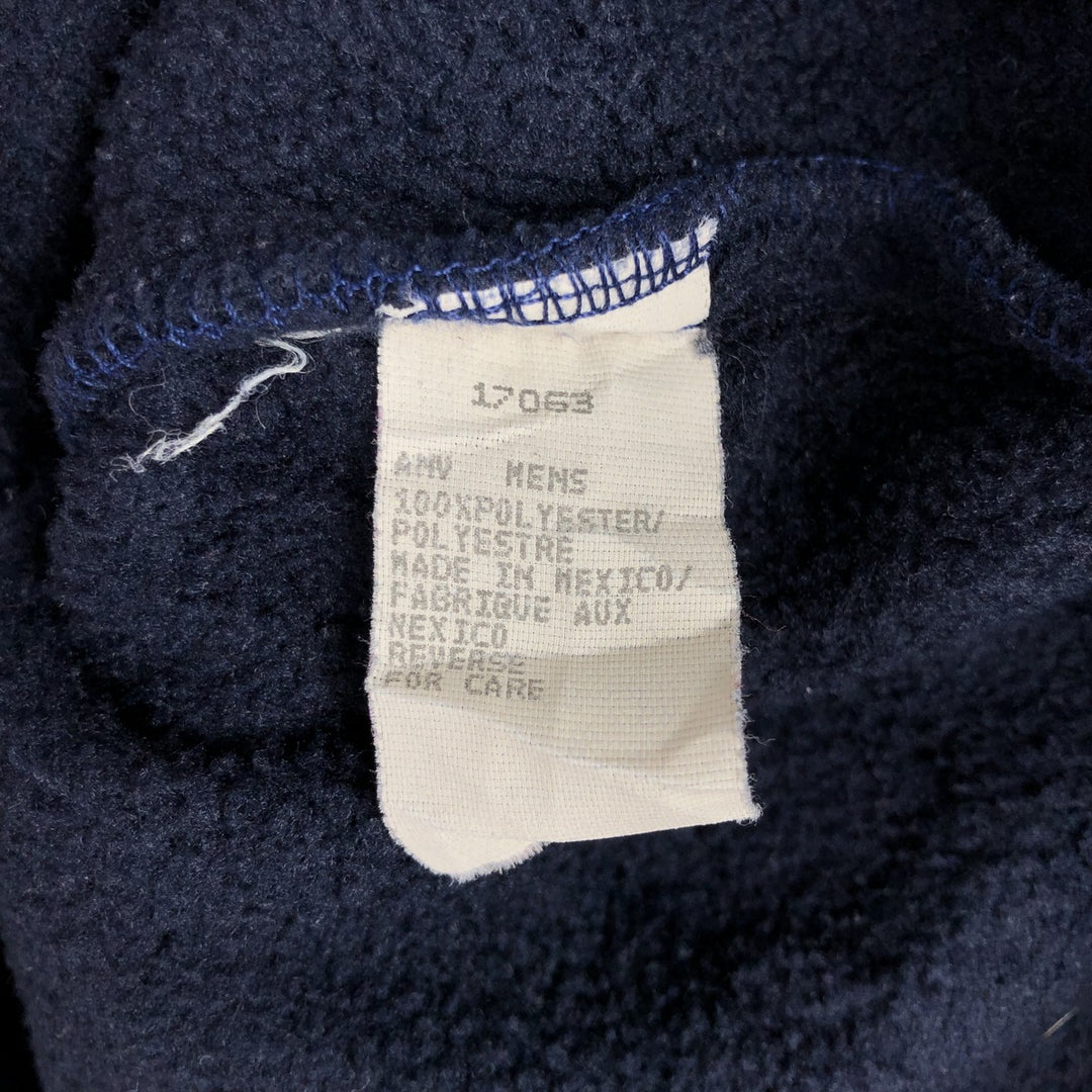 90s-00'S WOOLRICH Half-Snap Fleece Pullover, Men's XL polyester navy blue type Vintage Second Hand