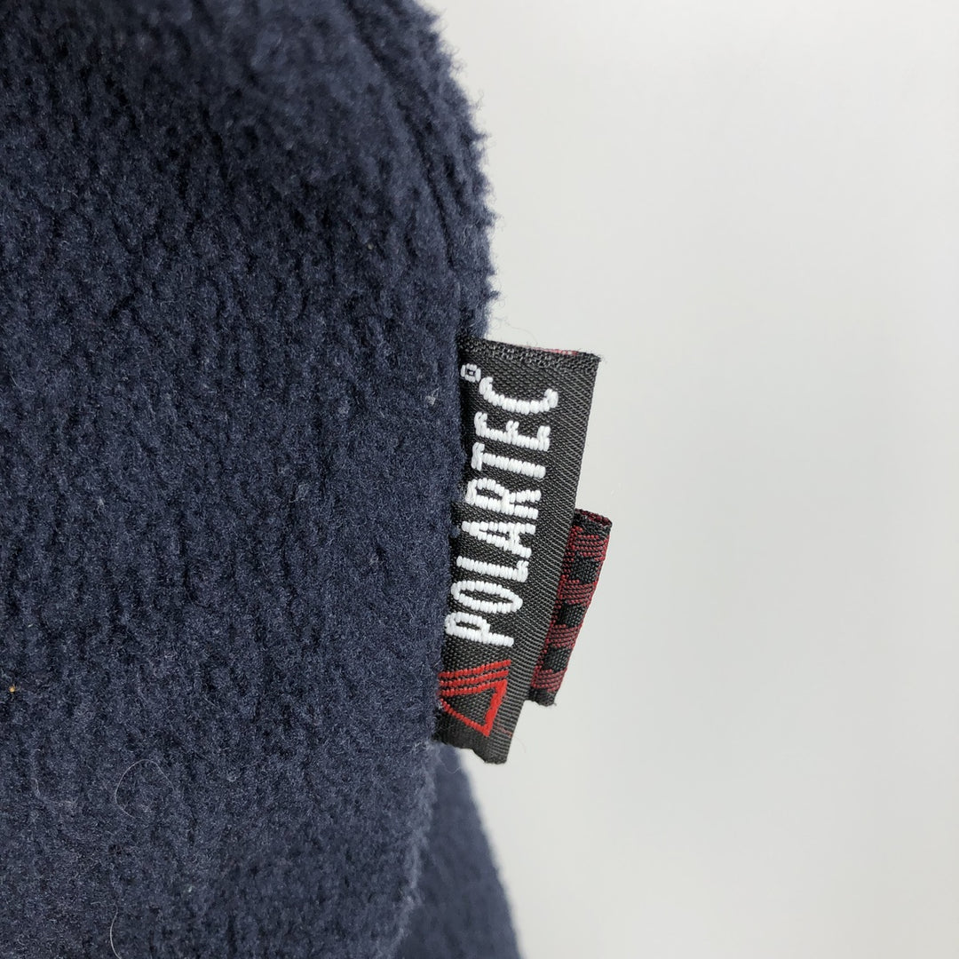 90s-00'S WOOLRICH Half-Snap Fleece Pullover, Men's XL polyester navy blue type Vintage Second Hand