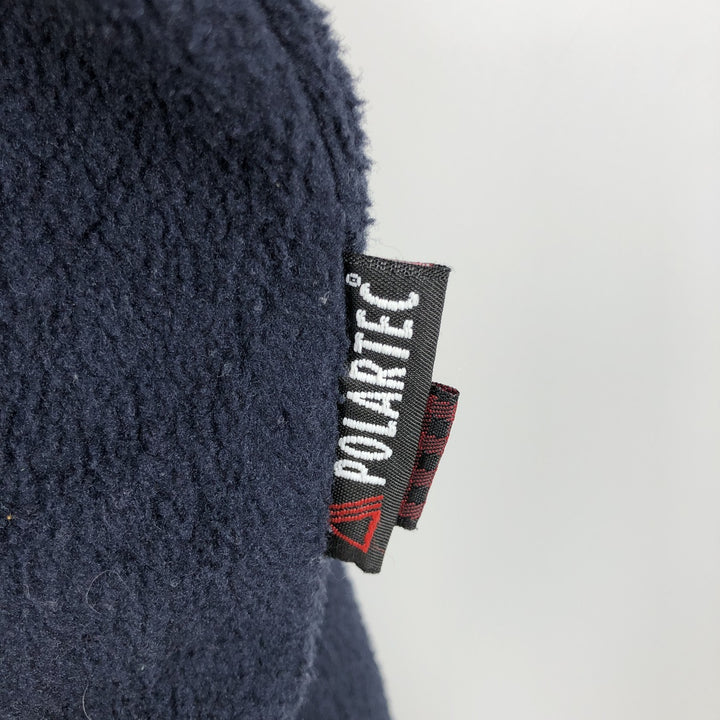 90s-00'S WOOLRICH Half-Snap Fleece Pullover, Men's XL polyester navy blue type Vintage Second Hand