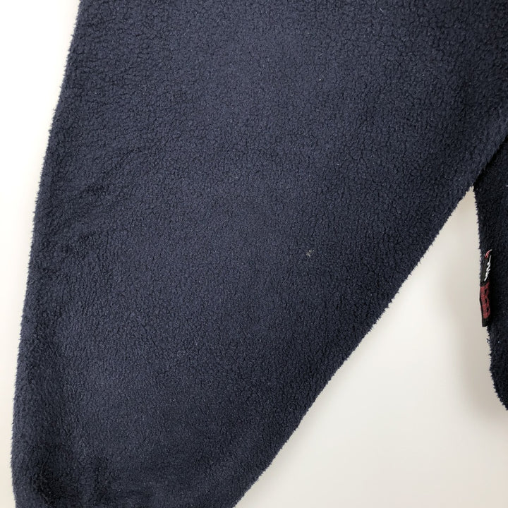 90s-00'S WOOLRICH Half-Snap Fleece Pullover, Men's XL polyester navy blue type Vintage Second Hand