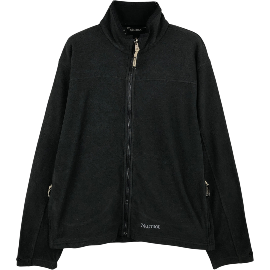 Marmot fleece jacket, men's size L polyester black type Vintage Second Hand