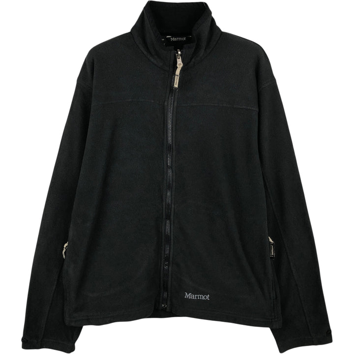 Marmot fleece jacket, men's size L polyester black type Vintage Second Hand