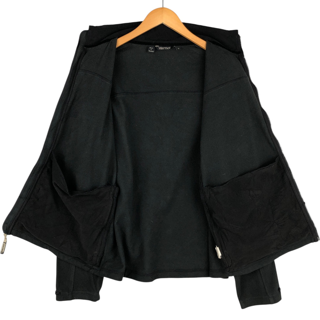 Marmot fleece jacket, men's size L polyester black type Vintage Second Hand