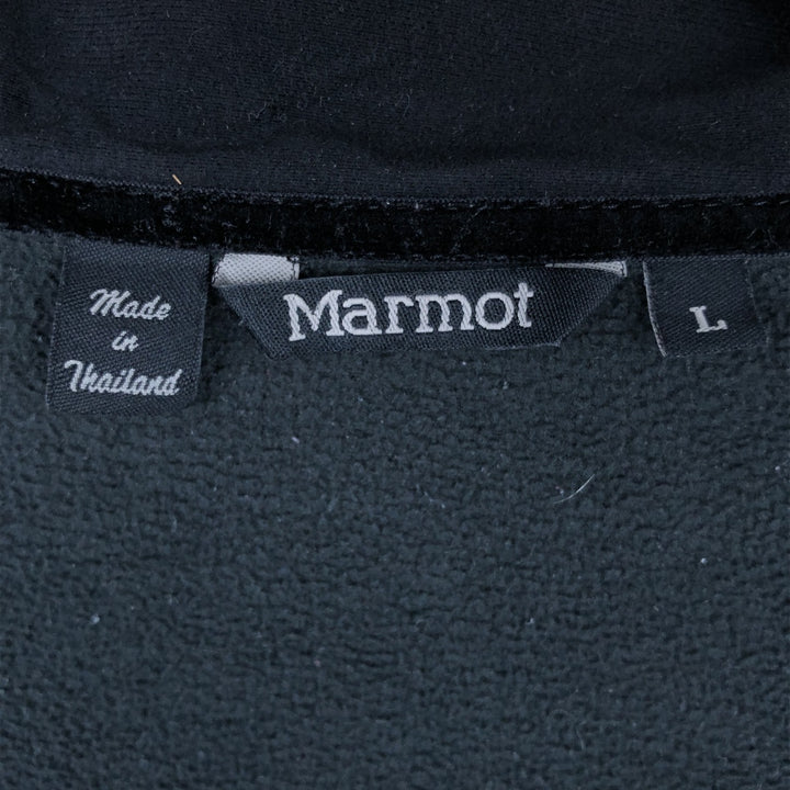 Marmot fleece jacket, men's size L polyester black type Vintage Second Hand