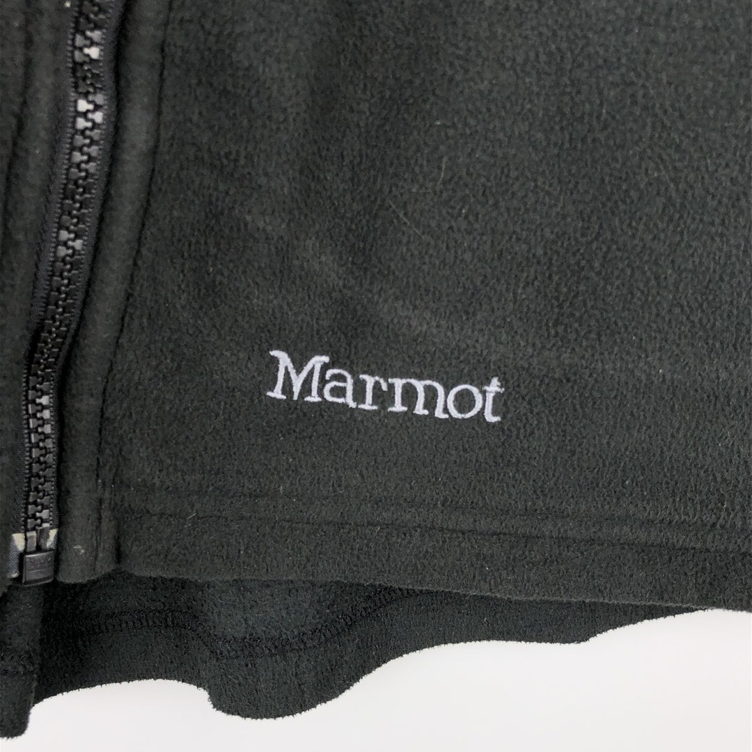 Marmot fleece jacket, men's size L polyester black type Vintage Second Hand